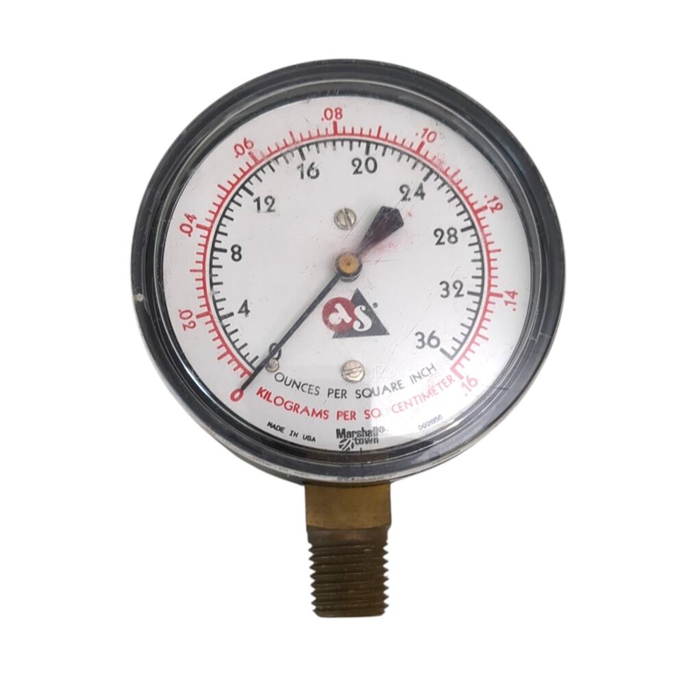 Marshall Town Auto Sprinklers Gauge 0-36 Ounce USA 092855 2 1/2" b